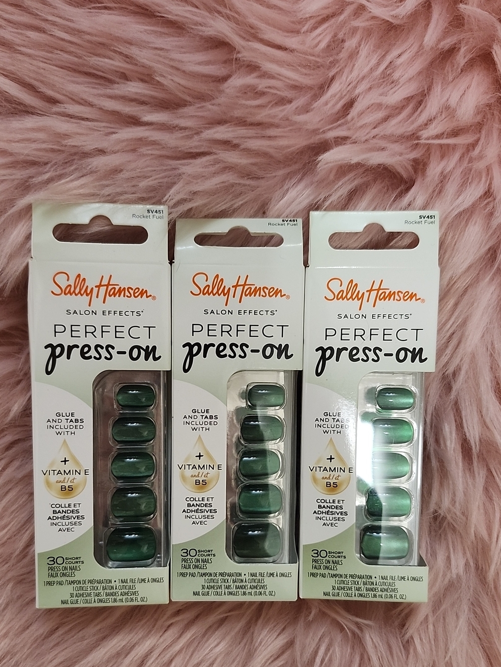 Brand New SALLY HANSEN PERFECT PRESS-ON FALSE NAILS-3CT